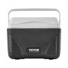 Portable Cooler, 8.5 QT Hard Cooler with Ice Retention and Heavy-Duty Handles, Lightweight Rigid Material Insulated Portable Cooler