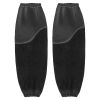 Flame Resistant Welding Work Sleeves, Heavy Duty Cowhide Leather & FR Cotton Arm Protection Sleeves for Men Women - with Elastic Cuffs for Welding