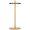 Fishing Rod Holders for 16 Fishing Poles, Wood Round Fishing Rods Rack for Garage Organization and Storage, Floor Stand Space-Saving Equipment