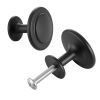 Cabinet Knobs, 30 Pack, 1.22 Inch Black Zinc Alloy Drawer Pulls & Door Handles, Mushroom Kitchen Solid Knobs Dresser Handles