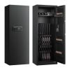 6-8 Gun Safe, Long Gun Cabinet for Rifles and Pistols, Quick Access Rifle Safe with 3 Ammo Slots and 2 Adjustable Racks