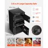 3.6 Cubic Feet Drop Safe, Large Capacity Front Drop Slot Safe Box with Digital Keypad, Heavy Duty 3 Tiers Cash Depository Box with Spare Keys for Cash