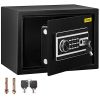 Safe Box, 0.8 CU.FT Fingerprint Safe Box for Money with 2 Keys & Digital Keypad, Q235 Steel Safe Box for Storing Cash, Jewelry, Pistols, Documents