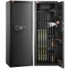 6-8 Rifles Gun Safe, Rifle Safe with Lock & Digital Keypad, Quick Access Tall Gun Storage Cabinet with Removable Shelf