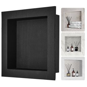 Shower Niche Ready for Tile 16" x 16", Single Shelf Organizer, Square Corners Wall-inserted Niche Recessed