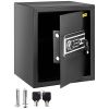 Safe Box, 1.7 CU.FT Fingerprint Safe Box for Money with 2 Keys & Digital Keypad, Q235 Steel Safe Box for Storing Cash, Jewelry, Pistols, Documents