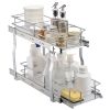 8.5"Wx21"Dx15"H Pull Out Cabinet Organizer, Heavy Duty Slide Out Pantry Shelves, Steel Roll Out Drawers, Sliding Drawer Storage for Home Under Sink