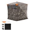 Hunting Blind, 4-5 Person See Through Ground Blinds with Carrying Bag, 270 Degree Portable Camouflage Tent
