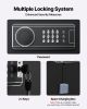 6-8 Gun Safe, Long Gun Cabinet for Rifles and Pistols, Quick Access Rifle Safe with 3 Ammo Slots and 2 Adjustable Racks