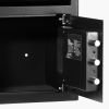 3.6 Cubic Feet Drop Safe, Large Capacity Front Drop Slot Safe Box with Digital Keypad, Heavy Duty 3 Tiers Cash Depository Box with Spare Keys for Cash
