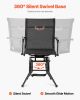 Hunting Chair, 360Â° Silent Swivel, Foldable Lightweight Portable Blind Chair, Heavy-Duty Steel Frame Ground Stool Seat, with Armrest