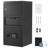 3.6 Cubic Feet Drop Safe, Large Capacity Front Drop Slot Safe Box with Digital Keypad, Heavy Duty 3 Tiers Cash Depository Box with Spare Keys for Cash
