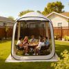 Screen House Tent, 6 x 6 ft, 4-6 Person Pop Up Screen Tent, Portable Screened in Canopy with Carry Bag, Netting Sides, Ground Stakes, for Garden
