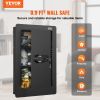 25.59" Tall Wall Safe, 3-Tier Hidden Wall Safe with Keypad, 3 Removable Shelves & 6 Key Holders