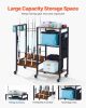 Fishing Rod Holder for 12-Rods, Mobile Fishing Pole Rack Cart with Wheels, Fish Gear Equipment Organizer for Garage Home Indoor Use