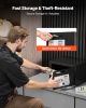 0.6 Cubic Feet Drop Safe, Drop Slot Safe Box with Password and Turn Knob, Heavy Duty Compact Cash Depository Box with a Front Lock Slot for Cash