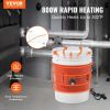 Metal Drum Heater, 800 Watt 7.75 inch Width, Pail Heating Band for 5 Gallon Barrel, 86-302Fahrenheit Adjustable Thermostat