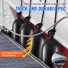 Boat Fenders, 6.5" x 23" Boat Bumpers for Docking, Inflatable Ribbed Fender with Center Holes, Marine Boat Dock Fender Bumper with Air Pump