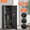 8-10 Rifles Gun Safe, Rifle Safe with Lock & Digital Keypad, Quick Access Tall Gun Storage Cabinet with Removable Shelf