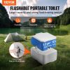 Portable Toilet for Camping, Porta Potty with Carry Bag, 5.3 Gal Waste Tank & 3.2 Gal Flush Tank, Push-Button Pressurized Flush Commode