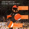 Lite Dog Vest XS Size Neck 15 in Coverage to Mid Back Orange Reflective Hi Visibility Blaze Orange Fluorescent Fabric Helps to Keep Them in Sight and
