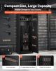 6-8 Gun Safe, Long Gun Cabinet for Rifles and Pistols, Quick Access Rifle Safe with 3 Ammo Slots and 2 Adjustable Racks
