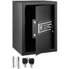 Safe Box, 2.1 CU.FT Fingerprint Safe Box for Money with 2 Keys & Digital Keypad, Q235 Steel Safe Box for Storing Cash, Jewelry, Pistols, Documents