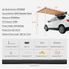 Car Side Awning, Large 6.6' x 8.2' Shade Coverage Vehicle Awning, PU3000mm UV50+ Retractable Car Awning with Waterproof Storage Bag, Height Adjustable