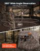Hunting Blind, 4-5 Person See Through Ground Blinds with Carrying Bag, 360 Degree Portable Camouflage Tent