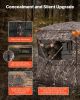 Hunting Blind, 4-5 Person See Through Ground Blinds with Carrying Bag, 360 Degree Portable Camouflage Tent