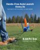 Clay Target Thrower, 75-80 Clays Pigeon Thrower, 55+ Yards Automatic Skeet and Trap Launcher on Wheels - with Adjustable Angle