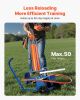 Clay Target Thrower, Max 50 Clays Pigeon Thrower, 55+ Yards Automatic Skeet and Trap Launcher on Wheels - with Adjustable Angle