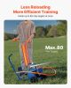 Clay Target Thrower, 75-80 Clays Pigeon Thrower, 55+ Yards Automatic Skeet and Trap Launcher on Wheels - with Adjustable Angle