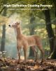 Deer Decoy, Outdoor Deer Decoys for Hunting, Realistic Durable HDPE Doe Hunting Decoy, Foldable Legs for Easy to Carry and Use