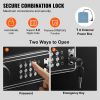 8-10 Rifles Gun Safe, Rifle Safe with Lock & Digital Keypad, Quick Access Tall Gun Storage Cabinet with Removable Shelf
