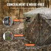 Hunting Blind, 288Â° See Through Ground Blind, 6-7 Person Pop Up Deer Blind for Hunting with Carrying Bag, Portable Resilient Hunting Tent