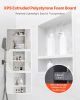 Shower Niche, 16 x 20 x 4 inch Recessed Wall Niche with Movable Divider Shelf, Modern Soap & Shampoo Storage Organizer, Square Corners