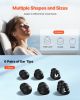 Ear Plugs for Sleeping Noise Cancelling, NRR 25 dB Reusable High Noise Reduction Earplugs, Flexible Silicone Soft Earplug with 12 Ear Tips in M / L