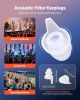 Concert Ear Plugs, 2 Pairs Reusable High Fidelity Musician Ear Plugs, SNR 27 dB High Noise Reduction Earplugs, Flexible Silicone Soft Music Ear Plugs