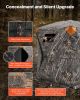 Hunting Blind, 270Â° See Through Ground Blind, 1-2 Person Pop Up Deer Blind for Hunting with Carrying Bag, Portable Resilient Hunting Tent