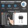 3 Rifles Gun Safe, Rifle Safe with Lock & Digital Keypad, Quick Access Gun Storage Cabinet with Removable Shelf, Pistol Rack