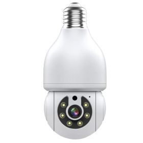 1080p Ptz E27 Socket Bulb Camera 360 Degree Cmos Sensor Network Camera Cctv Security Light Bulb Camera (Option: 2MP-1pc)