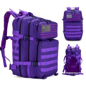 Outdoor Mountaineering Bag Tactical Leisure Bag Army Fan Travel Computer Bag Individual Soldier Package (Option: Violet)