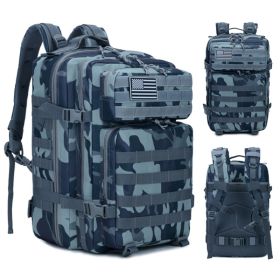 Outdoor Mountaineering Bag Tactical Leisure Bag Army Fan Travel Computer Bag Individual Soldier Package (Option: Naval Camouflage)