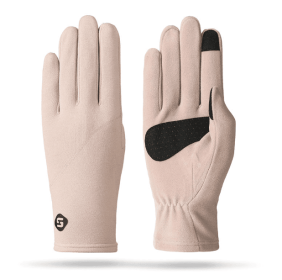 Womens Cold Weather Stretch Gloves With Warm Fleece LiningGloves (Color: skin)