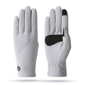 Womens Cold Weather Stretch Gloves With Warm Fleece LiningGloves (Color: Grey)