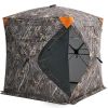 Hunting Blind, 270Â° See Through Ground Blind, 2-3 Person Pop Up Deer Blind for Hunting with Carrying Bag, Portable Resilient Hunting Tent