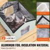 Heated Cat House, Outdoor Kitty Shelter with Adjustable Temperature and Timer