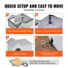 Heated Cat House, Outdoor Kitty Shelter with Adjustable Temperature and Timer